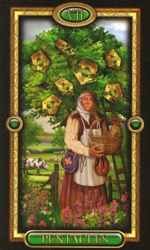 CARD OF THE DAY - SEVEN OF PENTACLES